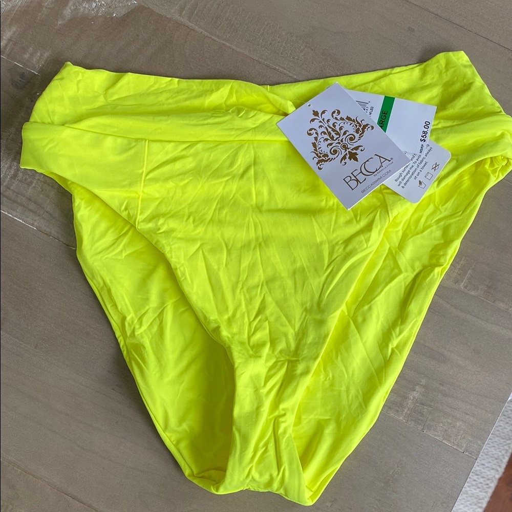 BECCA Bright Yellow Bikini Bottom